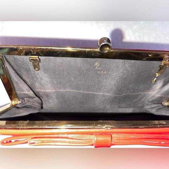 VINTAGE 1950 RED HANDBAG made in the USA! - Picture 2 of 8